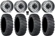 Method 411 14" Wheels Titanium 30" Versa Cross V3 Tires Sportsman RZR Ranger