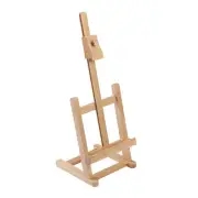 16" Mini Tabletop Wooden H-Frame Studio Easel - Artists Adjustable Beechwood ...