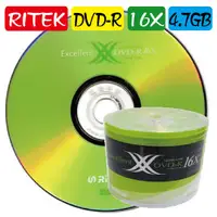 在飛比找PChome商店街優惠-100片-RITEK X版 DVD-R16X/4.7GB/1