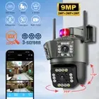 9MP Security Camera 3 Lens Wireless Cameras for Security with Pan/Tilt 360°View