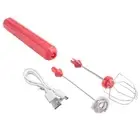 USB Rechargeable Electric Whisk Egg Beater Handheld Coffee Blender1576