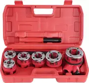 Ratchet Pipe Threader - Galvanized Pipe Threader Kit with 6 Iron Pipe Dies for T