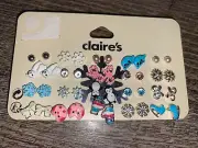 Claire’s 20 Pc Earring Set Pearl Penguin Snowflake Seal Ice Skate Mitten Owl Bow