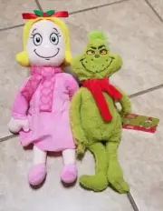Dr. Seuss's The Grinch & Cindy Lou Who 14 Inch Plush Set