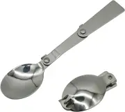 Spoon and Fork Foldable Stainless Steel SUS 18/8（304）Salad Spork Portable Thermo