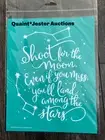 SHOOT FOR THE MOON NEW Chalk Couture Transfer RETIRED Stencil 8.5"x11"