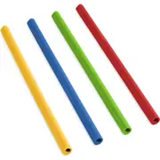 4pc Coghlans Easy Cleaning Silicon Straws Camping/Hiking Outdoor Food/Drink
