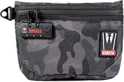 [DIME BAGS] Omerta Collector with Lock | Carbon Filter Pouch | Internal Organization and TSA-Approved 3-Digit Combination Lock, Camo, 9 Inch