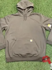 Carhartt Hoodie Men XL Gray Loose Fit Midweight Sweatshirt TS0121-M Activewear