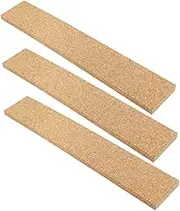 SHOWERORO 3pcs Cork Bulletin Board Strips Adhesive Cork Batten Strips for Office Home Decor Frameless Memo Board