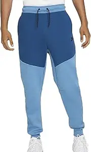 [Nike] Sportswear Men's Tech Fleece Joggers Pants (Dutch Blue/Court Blue/Black, XX-Large)