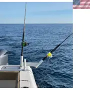Dual Offset Fishing Rod Spreader Outrigger Boat Trolling Holder