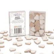 Mandala Art White Ceramic Hearts