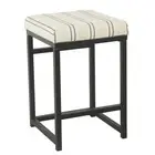 HomePop Home Decor | Modern 24-Inch Counter Stool | Backless Metal Frame Bar Sto