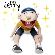 Jeffy Puppet Cheap Sml Jeffy Hand Puppet Plush Toy 23" Stuffed Doll Kids Gift