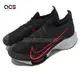 Nike 慢跑鞋 Air Zoom Tempo Next% FK 男鞋 黑 紅 緩震 不對稱鞋帶 運動鞋 CI9923-009