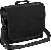 [Quadra] Plain Record/Messenger Bag (9 litres) (UK Size: One Size) (Black)
