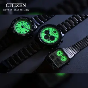 【CITIZEN 星辰】Chronograph ANA-DIGI TEMP雙顯 溫度計 夜光型者錶款(JG2147-85X)