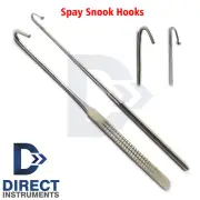 Spay Snook Hooks Veterinary Ovariectomy Ovaries Removal Surgical Procedure Tools