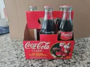 Coca-Cola Classic Christmas 1996 Edition Coke Bottles Santa 5-Pack 8 fl.oz. Full