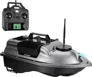 HEVMEVENI GPS Fishing Bait Boat - Remote Control Fishing Boat for Carp Fishing (Carbon Fiber Color)