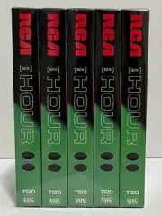 5 RCA Blank VHS Videocassette Tapes T120 6 Hour VCR Movie Tapes Sealed