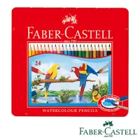 在飛比找誠品線上優惠-FABER-CASTELL水性色鉛筆/ 鐵盒裝/ 24色