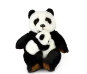 NEW PLUSH SOFT TOY Korimco Panda Mum & Baby 25cm Teddy
