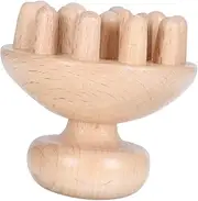 Ipetboom 1Pc Beech Massage Comb Ergonomic Head Massage Tool for Acupoint Therapy Skin Friendly Design for for Home and Travel Use