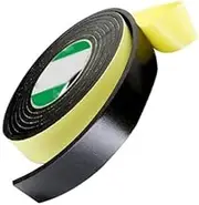 Foam Tape, Strong Adhesion Black EVA Foam Sponge Rubber Strip Tape - Single Sided Adhesive for Anti-Collision Window and Door Seal(15mmx5mmx3 Meters)