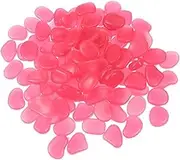 Toyvian 200pcs Glow in Dark Rocks - Glow Pebbles Stones for Outdoor Garden Aquarium Walkway Yard Accessories Turtle Fish Tank Gravel Landscaping Decorations