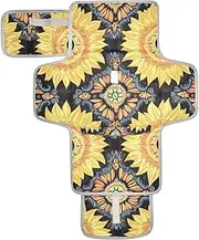 Reusable Changing Pads with Tissue Pocket Travel Changing pad for Baby with Built-in Pillow