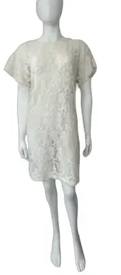 ZIMMERMANN Prairie White Lace Dress SIZE 1 /AU 10 /US 6 NEW WITH TAGS