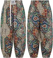 [YiZYiF] Girls Boys Hippie Harem Pants Dance Yoga Sport Pilates Bloomers Casual Trousers for Vacation Travel