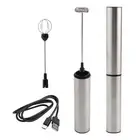 Handheld USB Rechargeable Milk Frother Electric Foam Maker with Egg Mixer