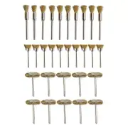 30Pcs Wire Brushes Set Brass Wire Pen Brushes Hand Drill
