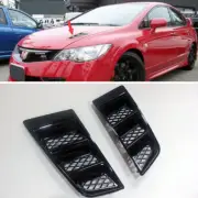 Glossy Black Bonnet Hood Vent For Honda CIVIC RR Universal Air Scoop Duct Vent
