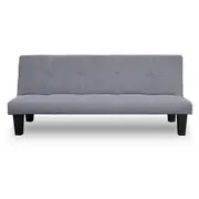 Sarantino 2 Seater Sofa Bed Lounge Couch Futon Furniture Seat Adjustable Suite - Dark Grey