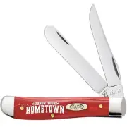 Case xx Knives Mini Trapper Honor Your Hometown Dark Red Pocket Knife Stainless