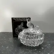 New in Box The Byrdes Collection 9cm Egg Box lead Crystal #1368