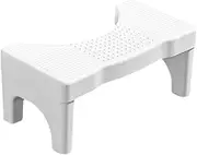 WEKAMOS Bathroom Stool Durable Poop Stool for Adults Space Saving Toilet Foot Stool Non Slip Design for Optimal Squatting Position with Legs Easy to Store