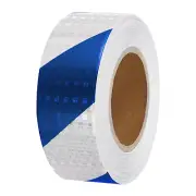 Reflective Tape, 2"x98 Ft Waterproof Reflective Tape, Twill White Blue