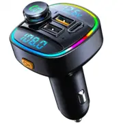 Bluetooth 5.0 FM Transmitter Car Radio MP3 Player USB Charging Handsfree Adapter