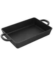 Crockpot Artisan 13in Preseasoned Cast Iron Lasagna Pan