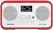 Sangean DPR-77 Portable DAB+ Digital Radio (FM Tuner, Battery/Mains Operated) White/Red