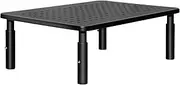 [ERGOMAKER] Monitor Stand - Height Adjustable Ergonomic Monitor Riser with Vented Metal Platform for Computer, Laptop, iMac, PC, Printer