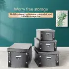Compact Storage Container Toy Capacity Foldable Box with Lid Handle Waterproof