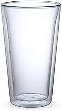 J-Kitchens Retro Heat Resistant Glass Highball Cup Double Layer with Function Φ3.3 x H5.6 inches (85 x 142 mm) 370cc Current Model