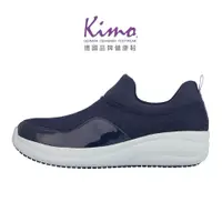 在飛比找蝦皮購物優惠-【Kimo】專利足弓支撐-直套式編織紋舒適健康鞋 女鞋（藍 