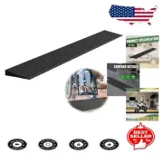 Non-Slip Rubber Threshold Ramp - 2000 Lbs Capacity, Cuttable & Flexible Design